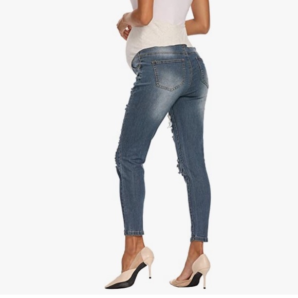 Maternity distressed jeans - Picture 3 of 6